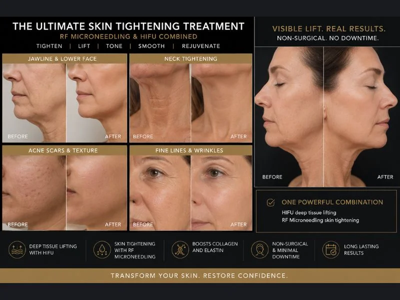 Results of combined treatment for the ultimate skin tightening treatment Stirling